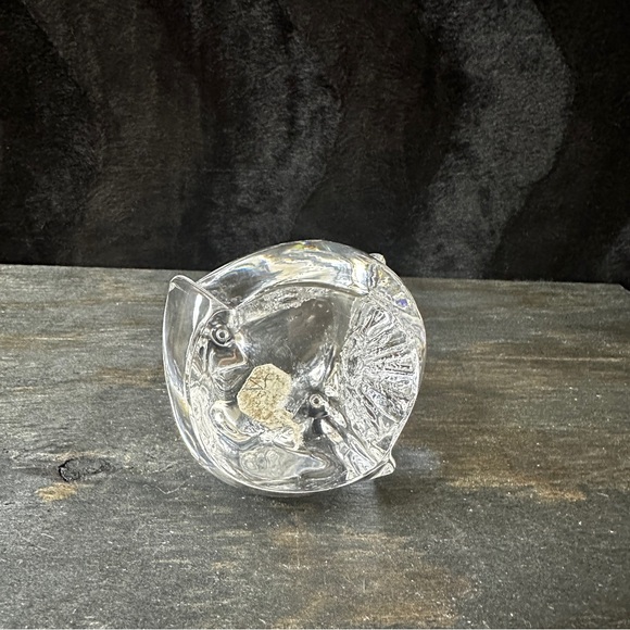 Daum Crystal Owl Paperweight | Vintage French Glass - Picture 5 of 10